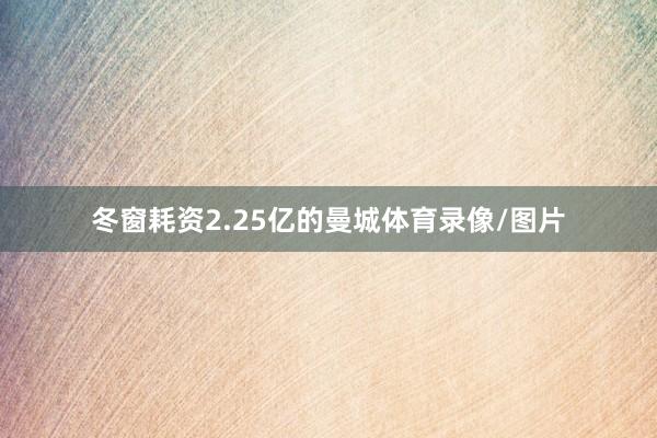 冬窗耗资2.25亿的曼城体育录像/图片
