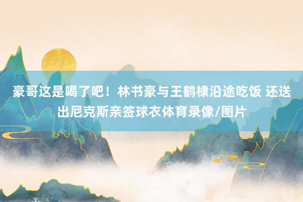 豪哥这是喝了吧！林书豪与王鹤棣沿途吃饭 还送出尼克斯亲签球衣体育录像/图片